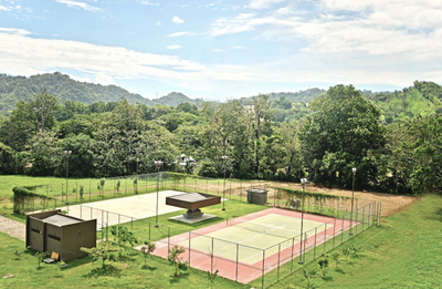 Tennis Courts of Gated. Altos de Montserrat, beautiful community close to the sea - Condos for sale in Playa Hermosa, Costa Rica