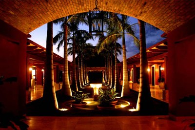Courtyard of Luxury Home for Rent in Flamingo, Guanacaste