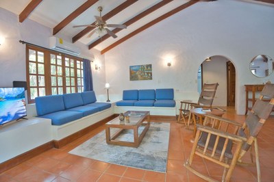 Beautiful living room at Casa Olas