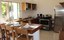Kitchen & Dining Casa Guana I - Efficiency Riverfront Residence for Rent in Surfside / Playa Potrero