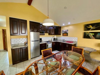 Open Kitchen of This Ocean Front Sunset View Condo 