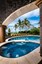 Pool, Jacuzzi and Lounging Area of Luxury 9 Bedroom Oceanfront Residence in Guanacaste, Costa Rica