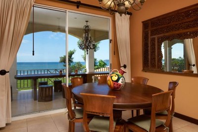 Dining Area of Luxury 7 Bedroom Oceanfront Residence in Guanacaste, Costa Rica
