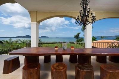 Outside Dining Area of Luxury 7 Bedroom Oceanfront Residence in Guanacaste, Costa Rica