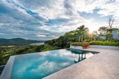 Pool Area of Modern Luxury 4 Bedroom  Ocean View Villa in Guanacaste, Costa Rica