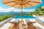 Lounging Deck of Modern Luxury 4 Bedroom  Ocean View Villa in Guanacaste, Costa Rica