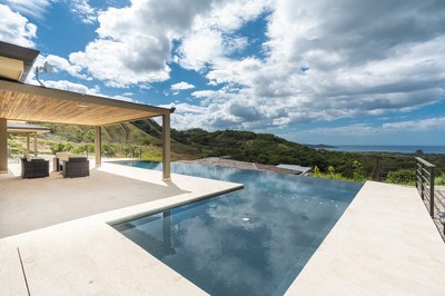Pool Area of 3 Bedroom Luxury Villa With Ocean View in Guanacaste, Costa Rica