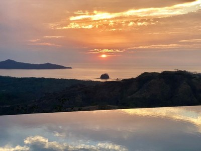 Pool View of Luxurious Ocean View Villa in Flamingo, Guanacaste