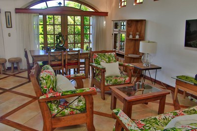 Living Area of Luxury Ocean View Villa in Playa Potrero, Guanacaste