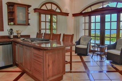 Kitchen of Luxury Ocean View Villa in Playa Potrero, Guanacaste
