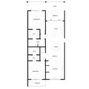 Floorpan of Modern Luxury Multiple Ocean View Condominium for Rent in Flamingo, Guanacaste