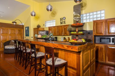 Kitchen of Ocean View and Ocean Access Villa on Playa Potrero, Guanacaste