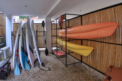 Paddle Boards of Ocean Front Villa with Private Pool for Rent in Playa Potrero