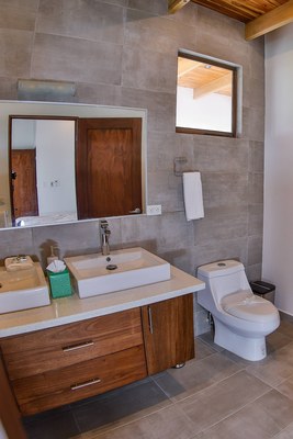 Bathroom of Ocean Front Villa with Private Pool for Rent in Playa Potrero