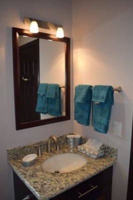 Bathroom of Charming Home with Private Pool for Rent on Playa Potrero