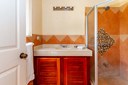 Bathroom of Charming Cozy Home with Private Pool in Potrero 