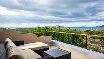 Terrace View of Panoramic Ocean View Condo for Rent in Flamingo