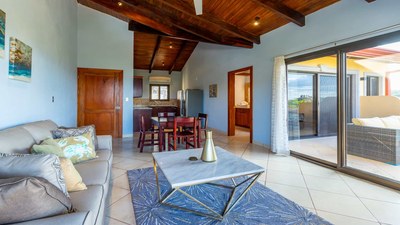 Living Area of Panoramic Ocean View Condo for Rent in Flamingo