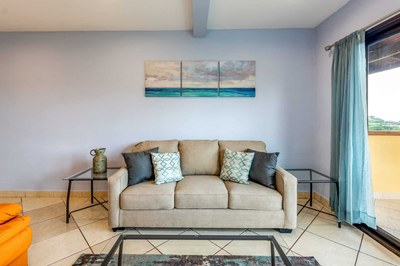 Living Area of Panoramic Ocean View Condo In Flamingo Heights 