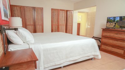 Bedroom of Beautiful 3 Bedroom Home with Private Pool Walking Distance from Beach in Potrero