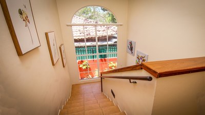 Staircase of Beautiful 3 Bedroom Home with Private Pool Walking Distance from Beach in Potrero