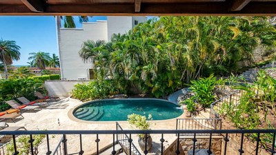 Pool Area of Remodeled Ocean View Villa with Private Apartment in Flamingo
