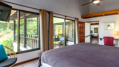Bedroom of Luxury Cliffside Ocean Access Villa in Flamingo