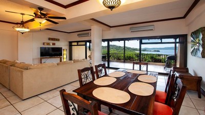 Dining Area of 2 Storie Ocean View Luxury Condominium in Flamingo