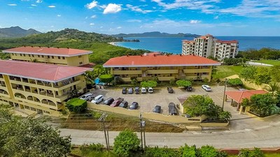 Aerial View of 2 Storie Ocean View Luxury Condominium in Flamingo