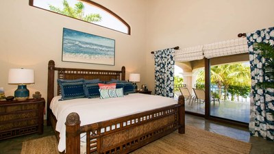 Bedroom of Amazing 6 Bedroom Luxury  Oceanfront Villa directly on Flamingo Beach 