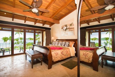 Bedroom of Luxury 2 Bedroom Ocean Front 2 Storie Condo in Flamingo