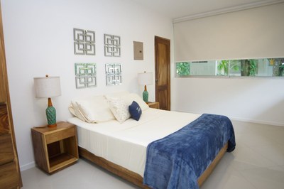 Master Bedroom Interior of Casa Guana II: 2 Bedroom 2 Bath Riverfront Residence for Rent in Surfside / Playa Potrero