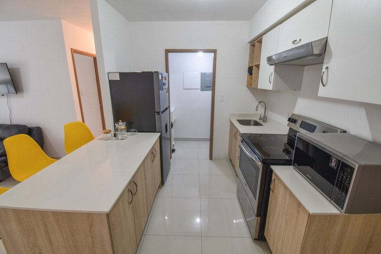 Apartamento Amueblado de 2 Habitaciones en San Nicolás de Bari: Se Alquila Apartamento en Santa Ana