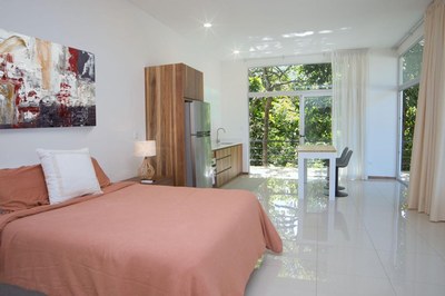Guana Beach Rental-Kitchen & Dinig Costa Rica Modern Contemporary Rental Home in Gated Community.