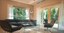 Living room in gated community surrounded by nature and ocean front in Puntaranes for sale