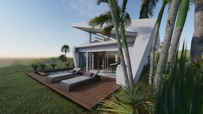 Exterior view - House for sale near Isla Totuga in Paquera Costa Rica, luxury community near the sea