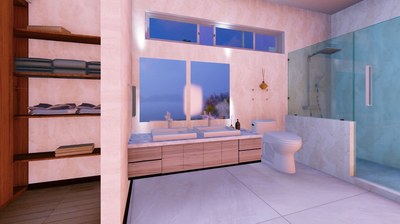 Restroom - Luxury house for sale with ocean view in Paquera Costa Rica