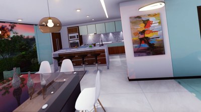 Kitchen  - Luxury house for sale with ocean view in Paquera Costa Rica, magnificent community to live as a family