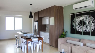 lakus living room - Beach community with condos for sale - Mistico magical beach community in Jaco, Costa Rica