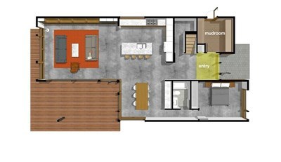 House Floorplan - Ocean view private beach community house for sale in Paquera - Costa Rica