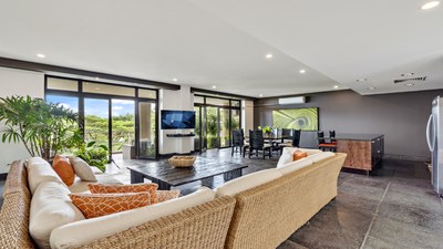 Luxury living room, Panoramic Suites for sale in Manuel Antonio Costa Rica nature reserve