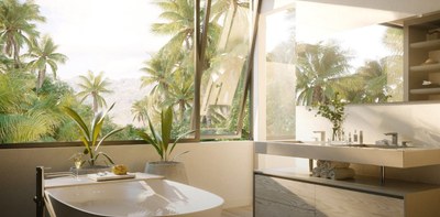 Luxury bathrooms - Faro Escondido, condos for sale with ocean views, a place of dreams brought to your reality.