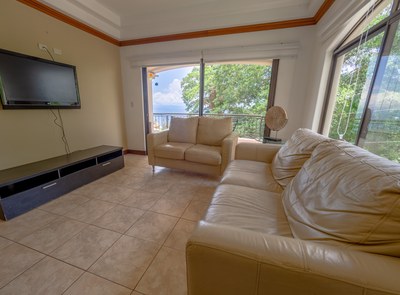 Living Room. Gorgeous Ocean View Condo. Puntaleona, Puntarenas. Costa Rica