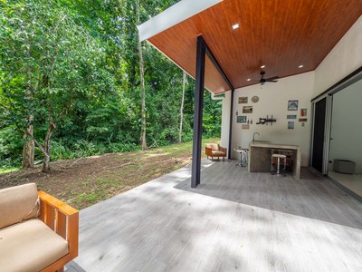 Back Porch. Rainforest dream house for sale in Costa Rica  Near the Coast