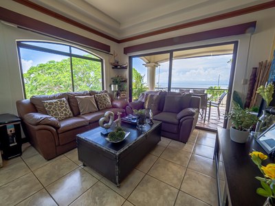 Living room. Ocean View Condo. Puntaleona. Puntarenas. Costa Rica