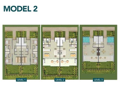 Model 2 - Luxuriöses Stadthaus zu verkaufen - in Meeresnähe in Costa Rica