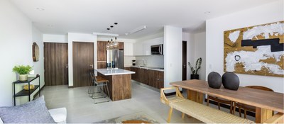 Spacious kitchen and living room, with perfect natural lighting - condominiums for sale in Escazú, San José