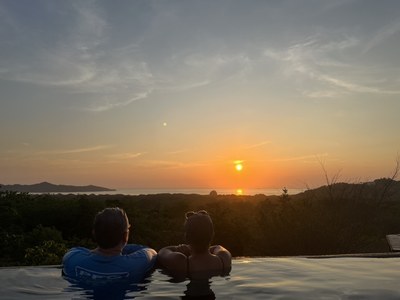 Sunset from the Infinity Pool
