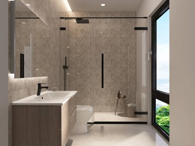 Escazú Lifestyle – Luxurious condo for sale in the San Rafael de Escazú sector – Bathroom with modern finishes